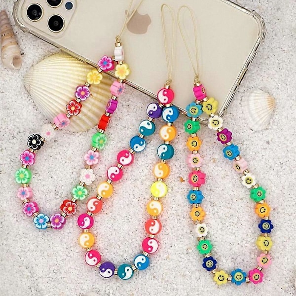 300 stk. Frugt Smiley Håndlavede Polymer Ler Perler 15 Stilarter Blomst
