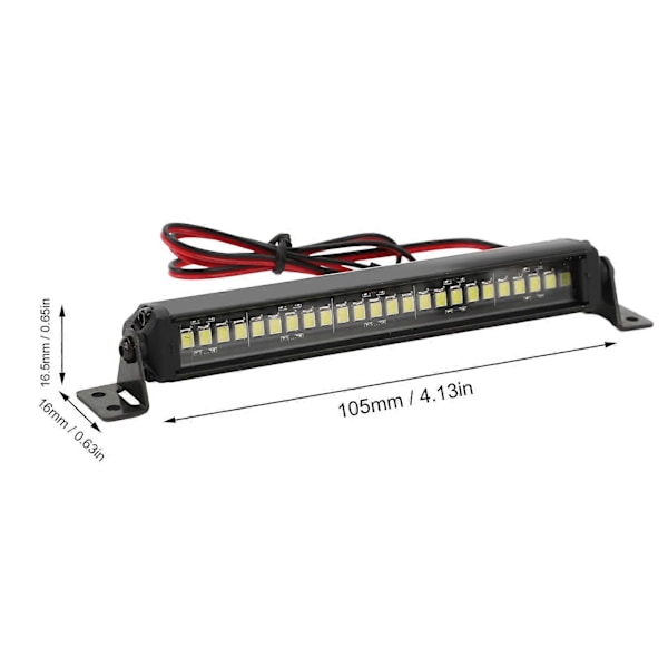 Erittäin Kirkas RC LED Valopalkki Katto LED Lamppu 25LED Valopalkki 1/10 RC Crawler -autolle Axial SCX10 RC Auto Katto Valopalkki