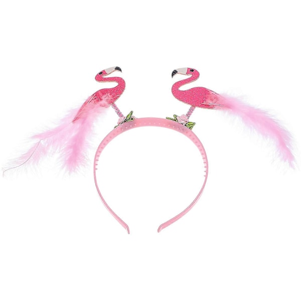 Flamingo Hårbøyle Dame Hodeplagg Hawaiisk Tilbehør Dame Herre Hårbøyle