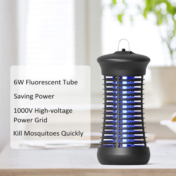 Myggdödande lampa, 6W UV Elektrisk Myggdödande Lampa, Mygg