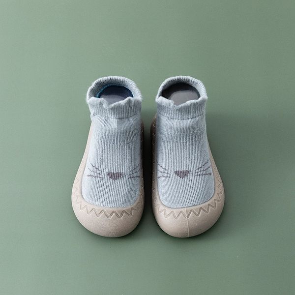 #5 par Baby Walking Shoes med Mjuk Sula och Grepp för Pojkar och Flickor#