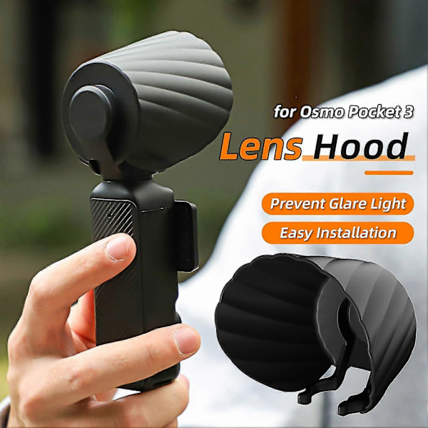 Motljusskydd för Osmo Pocket 3 Gimbal Skyddande Solskydd Skuggfunktion Skyddar Lins Gimbal Blockerar Ljus Gimbal Linsskydd