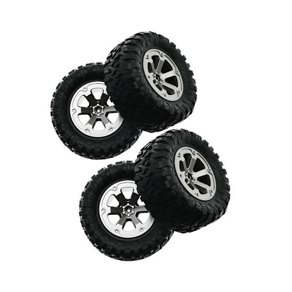 /#/4 stk./sæt RC Crawler-dæk 1:16 Crawler-dæk Gummidæk RC Tilbehør Fjernbetjening Militærbil Del/#/
