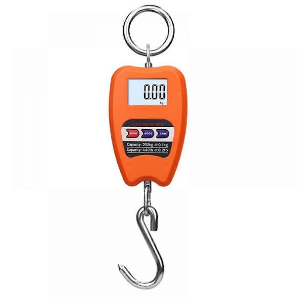 LCD-riippuva digitaalinen teollisuusvaaka 200 kg, kg / lb / Norange 1 kpl