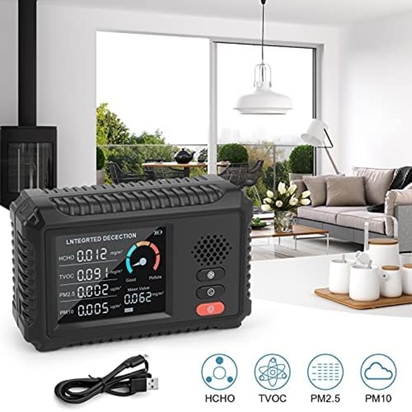 *Inomhusluftkvalitetsdetektor Koldioxidmonitor Realtidsluft*