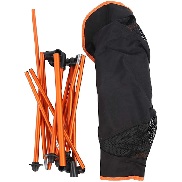 *Sammenklappelig og bærbar udendørs camping fiskestol, picnicestol, fritidsstol, egnet til strandvandring, udendørs picnichave (orange)*