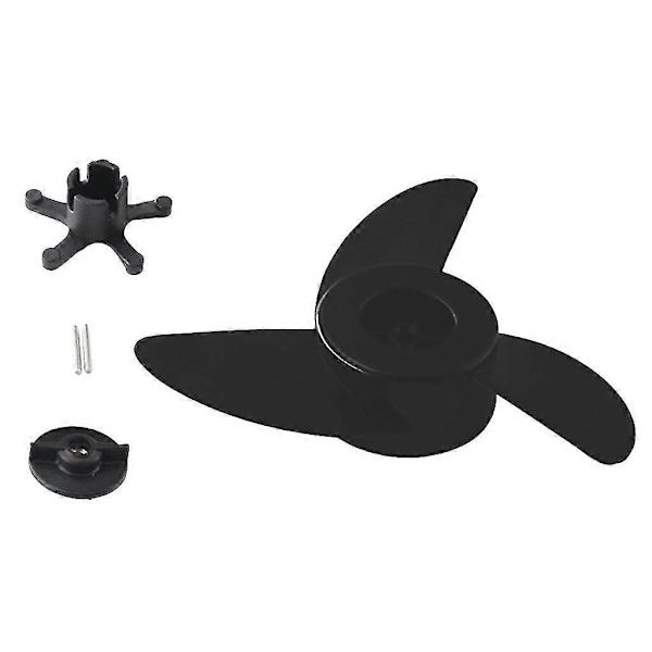 Båtpropeller Elektrisk Påhengsmotor Propell For Et44l Et54l D65l Trollingmotorer Monteringsutstyr/båt 3-blader (svart)