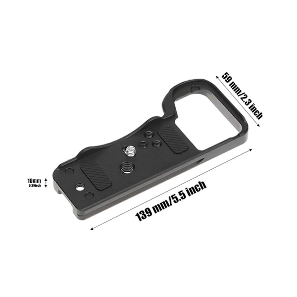 Kamera Snabbkopplingsbasplatta Aluminiumlegering Stativfäste Kameramonteringsfäste för A7C2 A7CII A7CR