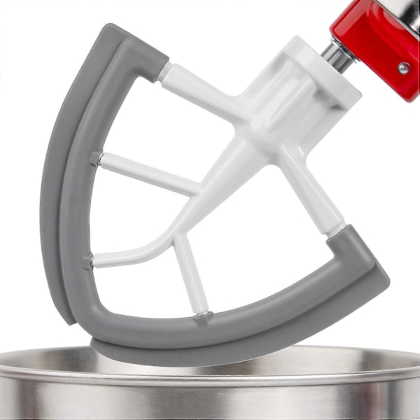 Flat Visp för Köksmaskin, Flexibel Kant Flat Visp, Mixer Tillbehör för Blandning av Mjöl Kräm 4,5-5 Quart