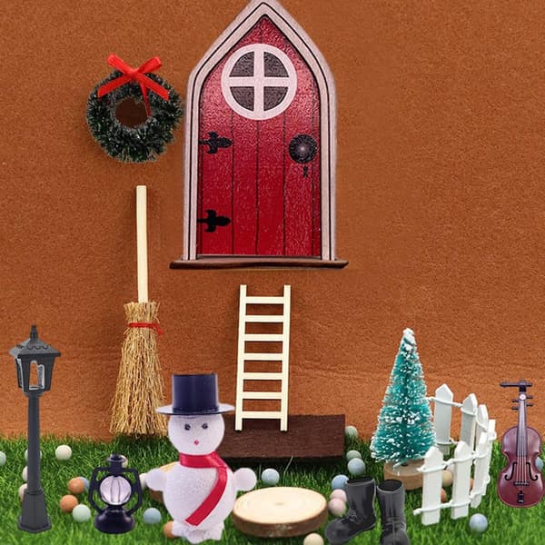 #Juleminiatyrdører, julefehagetilbehør#