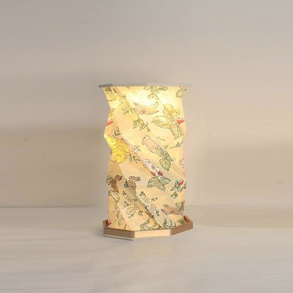 Sammenleggbar nattlampe for soverom, USB-oppladbar berørings-nattbordslampe, magnetisk bærbar nattlys, dimbar sammenleggbar dekorativ lampe