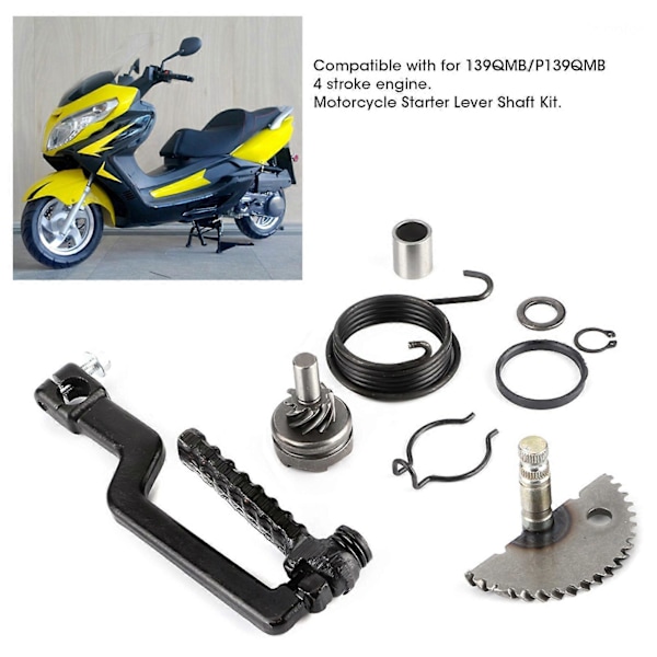 Moped Kickstart Spak Axel Växel Monteringssats Passar GY6 49CC 50CC 80CC 100CC Scooter