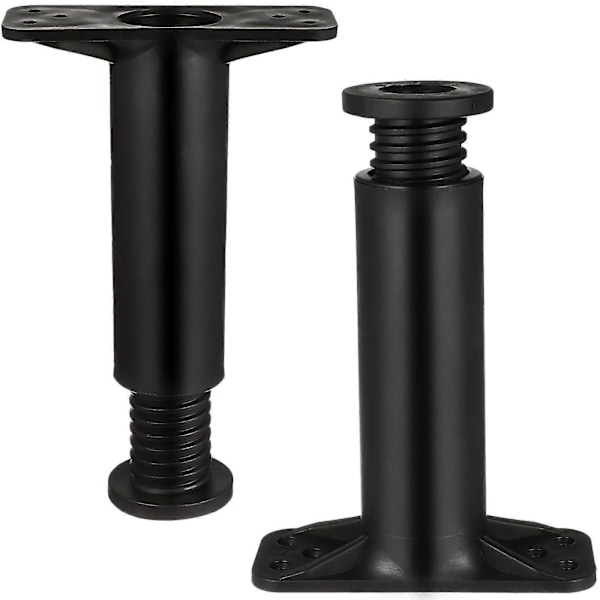 2 stk. Senterstøtteben for seng, justerbar høyde, støtteben for sengeramme (justerbart område 13 til 22 cm)