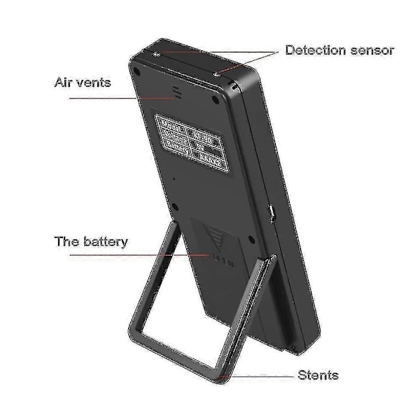 Bärbar Digital Ultraviolett Strålningsdetektor Ultraviolett Uvi Meter Radiometer Testare Skyddsutrustning Testning js~