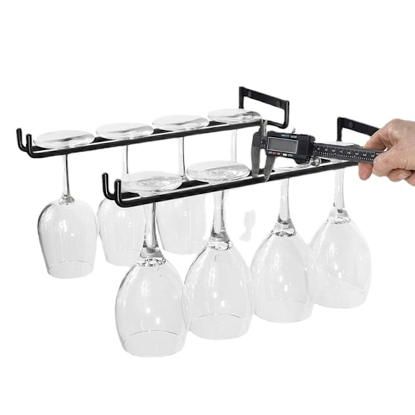 #2-delad hylla 1-4 rader glasräcke glasställ vinbordsställ#