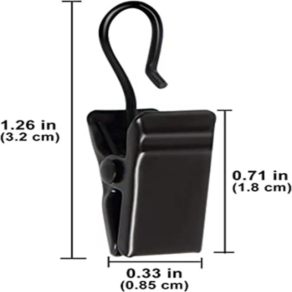 #Gardinslynge klips med metalclips (50 stk) display stænger#