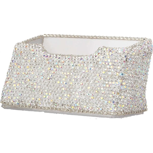Käyntikorttiteline - Bling-nimikortit toimistopöydälle, pöytätasolle, ylellinen esittelykotelo, lisätarvikkeet, valkoinen