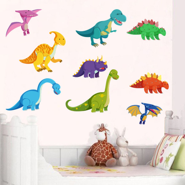 #Dinosaur Vægstickers Børneværelses Vægsticker Babyværelse Børneværelse Vægskilt#