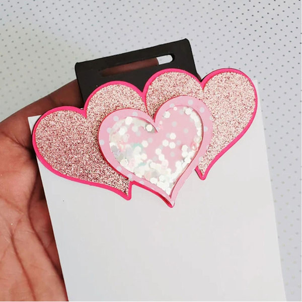 3D Kärlekshjärta Sigill Shaker Metall Skärande Dies Stencil DIY Scrapbooking Kortform
