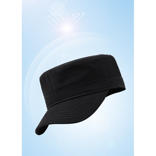 (M 58-60) Robust Bomuld Canvas Militær Stil Kasket, Justerbar, Uni