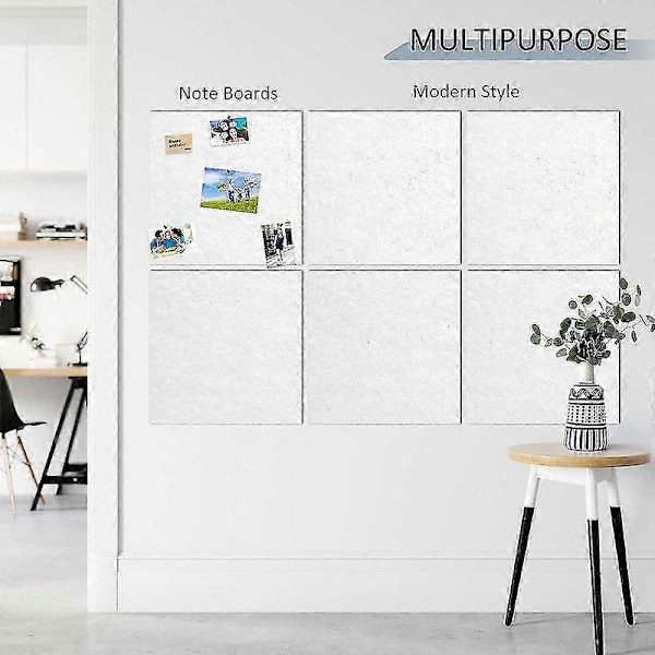 12-pack Akustikpaneler, 30 x 30 x 0,8 cm Vägg- och takljudabsorberande paneler, för hem, inspelningsstudio
