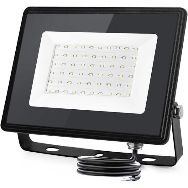 50W Ulkovalaistus LED-valokeila, 4500lm Kylmä valkoinen 6400K Ulkovalaistus LED