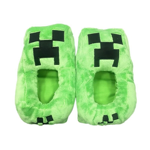 #Minecraft Slippers Green (20-36) Green#