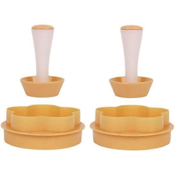 Tartelettformar, Degpressare Kit Fruktpaj Maker Blomma/Cirkel Kakor Kex Skärare Bakverktyg för att Göra Cupcake Muffin, Pecannötpajer, Che