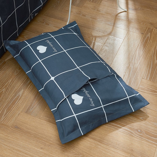 *2 pillowcases 40x60 cm - Brushed and breathable pillowcase (dark*