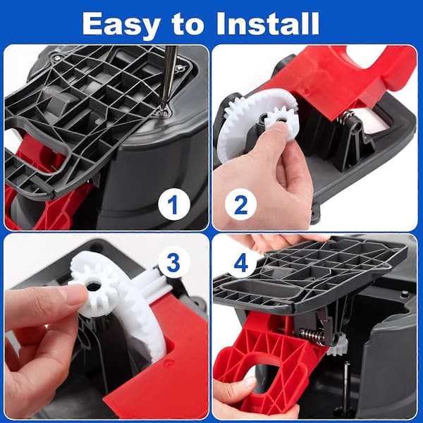 Sett med 4 pedalmopper for Vileda for O-Cedar Easywring RinseClean