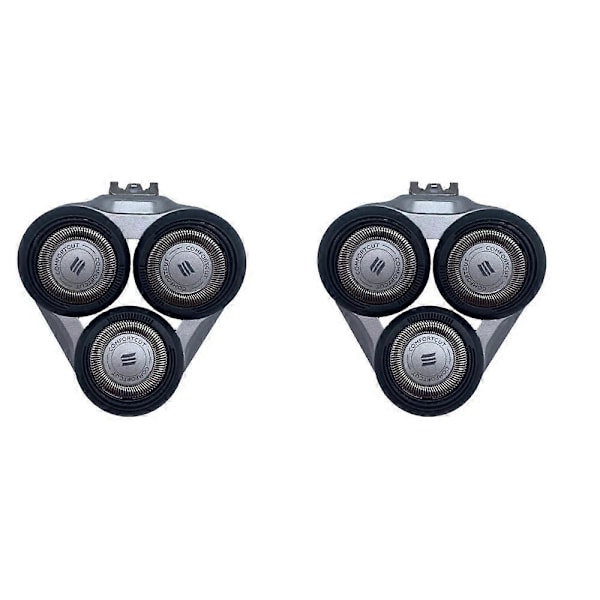 2 Philips S5000 -sarjan kolmiteräistä parranajopäätä S5078/S5079/S5080-hopea