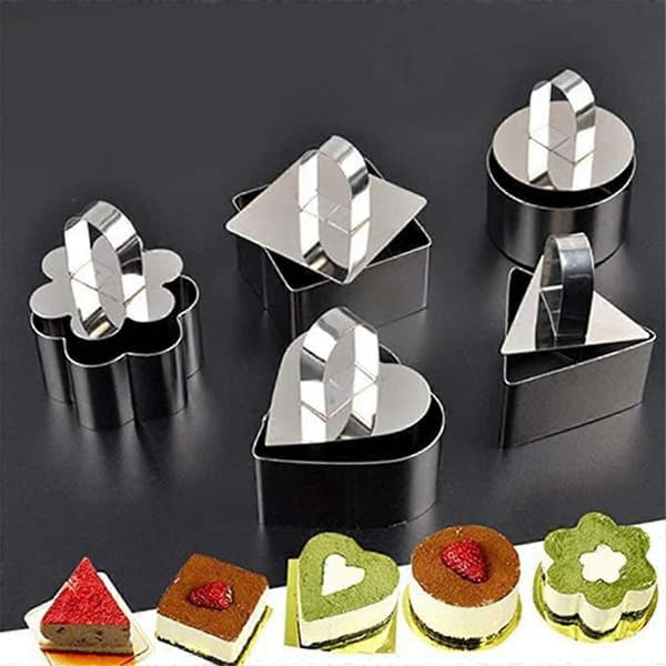 Kakeform Mousse Ringer, Kakeform Bake Ringer, Kake Ring, Kakesirkel med Dytterkjeks, Mini Kakeutstikkere