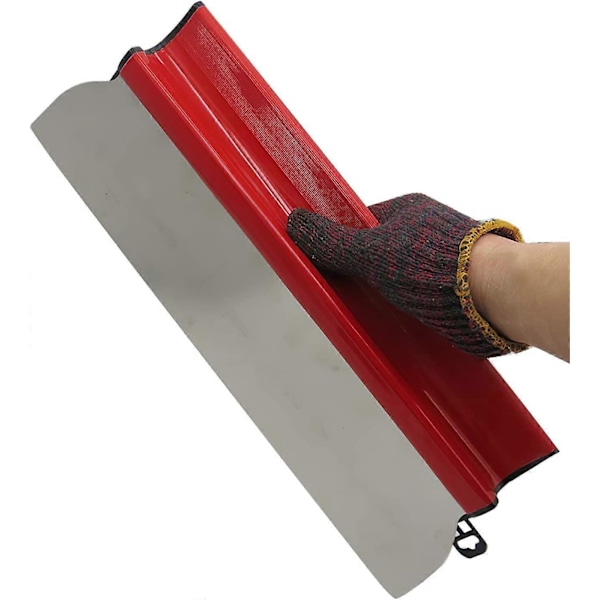 Spackelspatel för Gips, Gipsspackelspatel med Z-format Handtag, Slät Väggputsblad, Spackelspatel för Cement- och Betongfinish