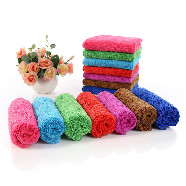 (25 x 30 cm, Rød Farve) Hængende Håndklæde Korals Microfiber Fleece