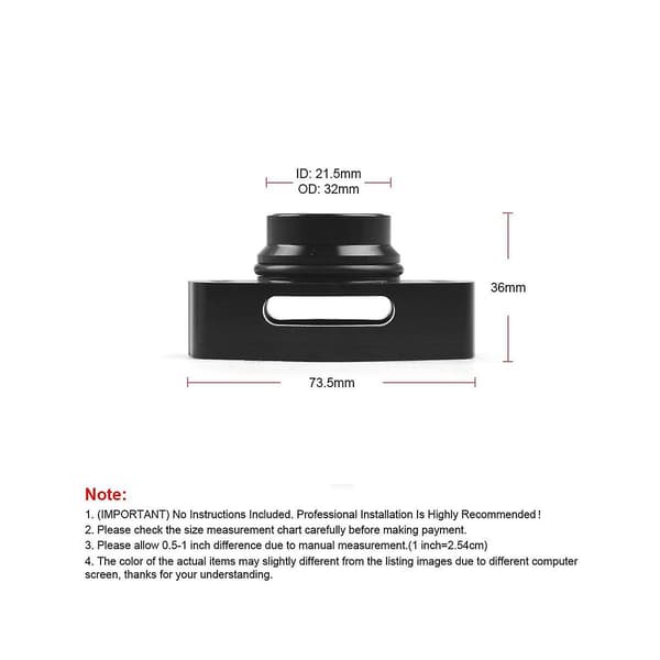 Sort Turbo Blow Off Ventil Adapter Bov Til 2016+ 3.5 , 2016+ 2.7