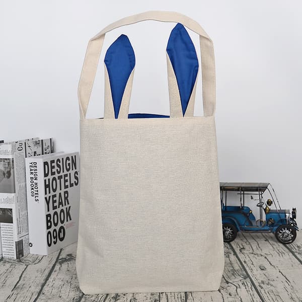 Easter Bunny Bag Home Canvas Storage Easter Cotton Jute Gift Bag