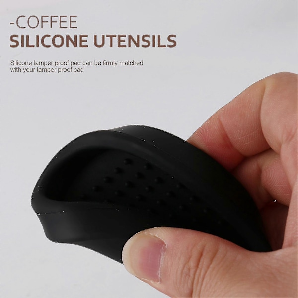 Kaffe Tamper, Espresso Kaffe Pres 49mm Tamper Kaffe Med Silikone Tamper Måtte