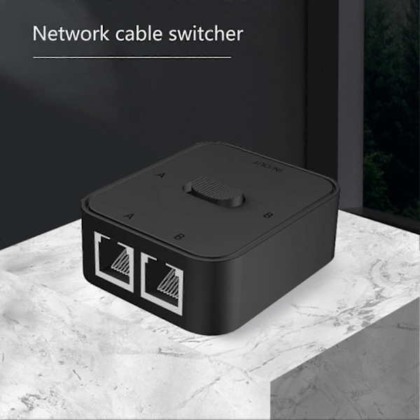 Nettverksbryter 2 Port Hurtigbryter Strømfri Høy Ytelse Høyhastighets LAN-svitsjing 1000 Mbps 2 inn 1 ut/1 inn 2 ut Smart RJ45 Intern Ekstern