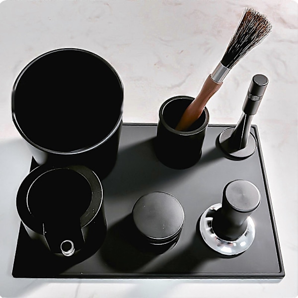 Kaffe Tampe Matte Silikon Anti-skli Flere Spor Kaffe Tamper Pad for Hjem Kjøkken Bar Kaffebar