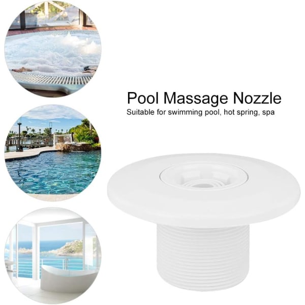 2 Tums Hantråd 360 Grader Roterbar Pool Spa Jet Massagemunstycke