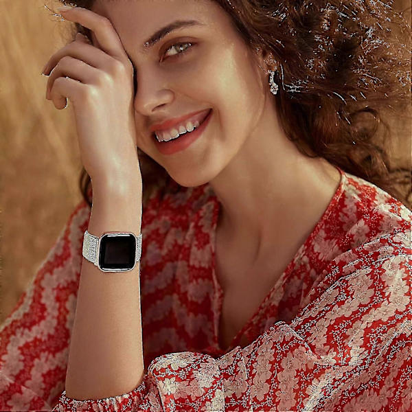 5-pakning stropper for Fitbit Versa 2/se: Justerbare elastiske nylonbånd