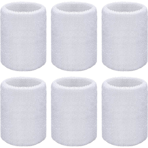 *6 stk håndleddsbind Sports Håndleddsbånd Absorberende svettebånd for F*