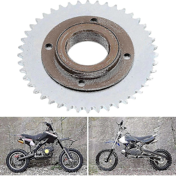 78mm OD 4 Håls Tandlöst Svänghjul + T8f 44t 54mm Bakre Kedjehjul Passar För 43cc 49cc Mini Pocket