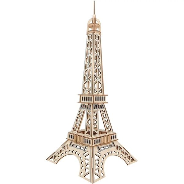#3D-palapeli 3D Puupalapeli Aikuisille Lapsille Eiffel-torni Puinen Rakennussarja#