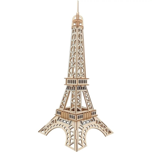 #3D Puslespil 3D Træpuslespil Voksne Børn Eiffeltårnet Træbyggesæt#