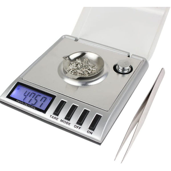 Smart Weigh Højpræcision Digital Milligram Smykkeskala, 20x