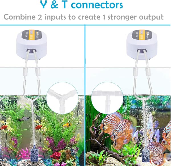 *Akvarie Airline Slangeforbindelser Plast Inline Ventil, 40-Stykke*