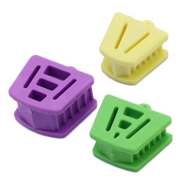 Stora Dental Bite Blocks, Verktyg för Oral Bite Block Autoklav Ocklusala Pads för Mun Oral Vård Bite Pad Kudde Dental Bricka Bite Blocks Små