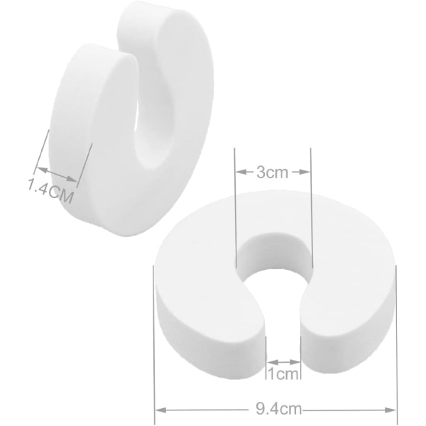 6 stk. Børnedørsstopper Skumdørsstopper Børnesikkerhed Fingerbeskyttelse