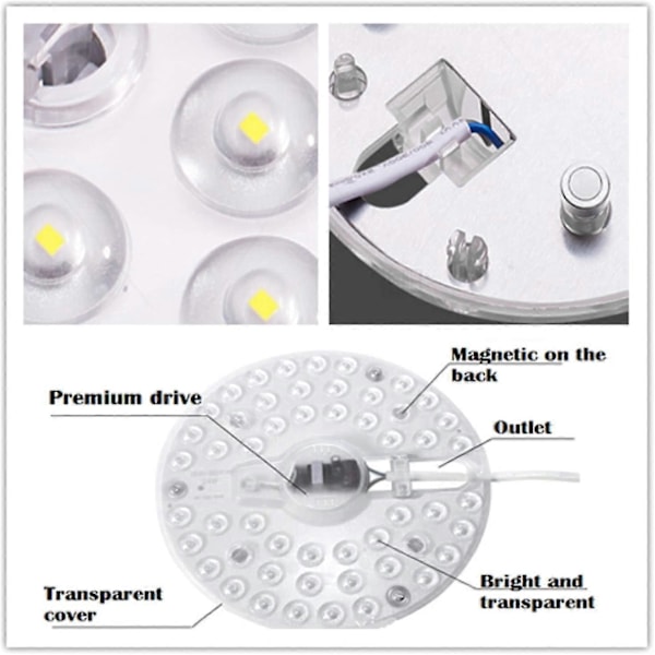 18w Smd5730 Led Kattovalaisin Pyöreä Valomoduli Pyöreä Paneelilamppu Ac220v - 18w